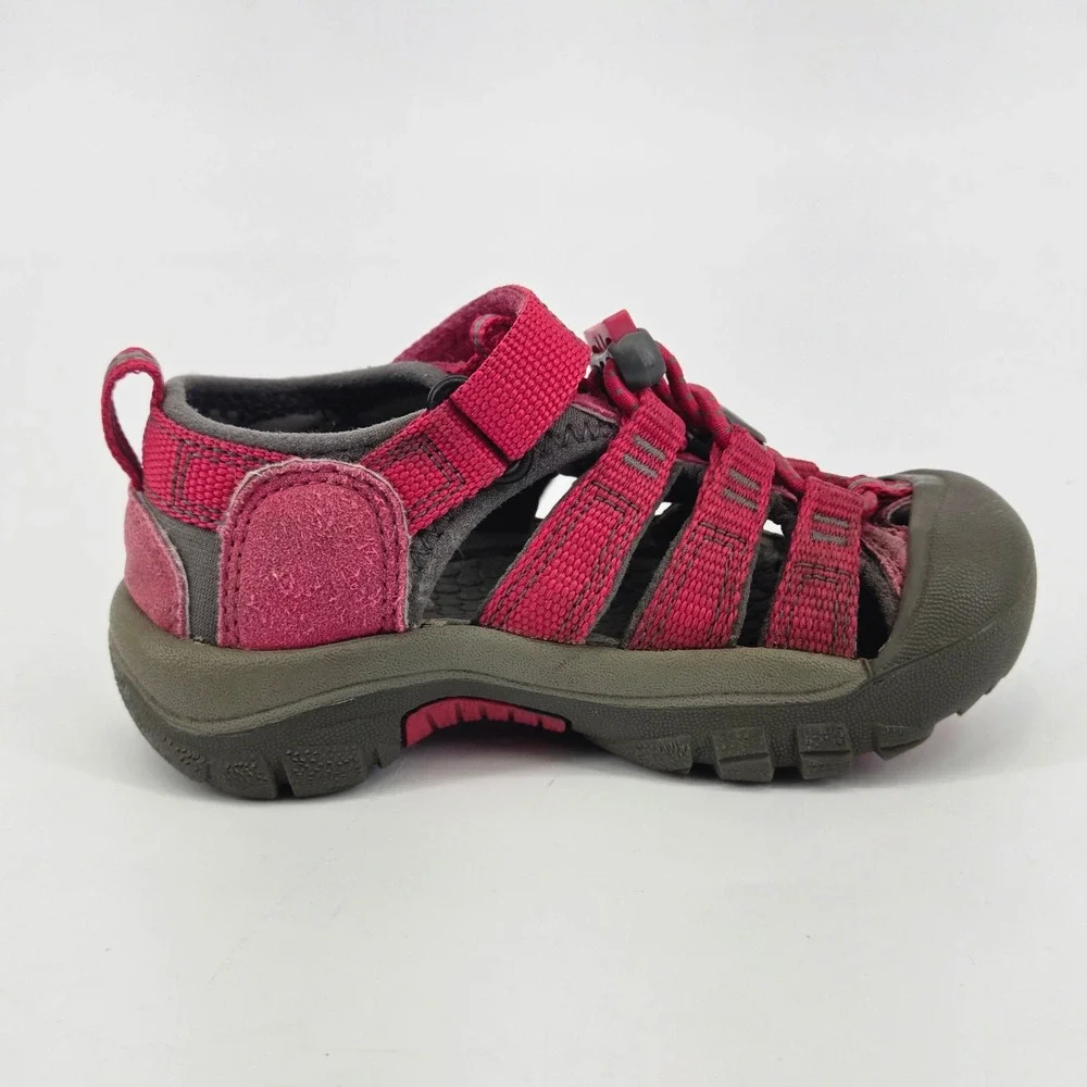 Keen Newport H2 Bright Hot Pink Grey Water Sandals Kids Toddler SZ 8 Waterproof